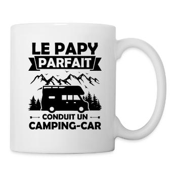 Le papy parfait conduit un camping car - Mug blanc - blanc - Droite