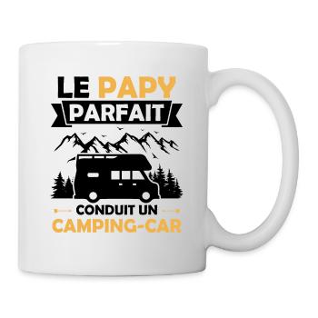Le papy parfait conduit un camping car - Mug blanc - blanc - Droite