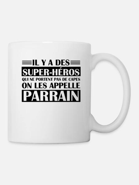 Il y a des super-héros qui ne portent pas de capes - Mug blanc - blanc