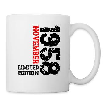 1958 November Limited Edition 65th Birthday Decoration - Mug - white - Right
