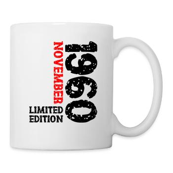1960 November Limited Edition 63. Geburtstag Deko - Tasse - Weiß - Rechts