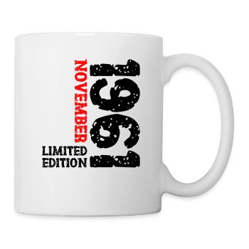 1961 November Limited Edition 62nd Birthday Decoration - Mug - white - Right