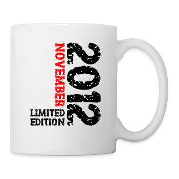 2012 Novembre Édition Limitée 11ème Anniversaire Décoration - Mug blanc - blanc - Droite