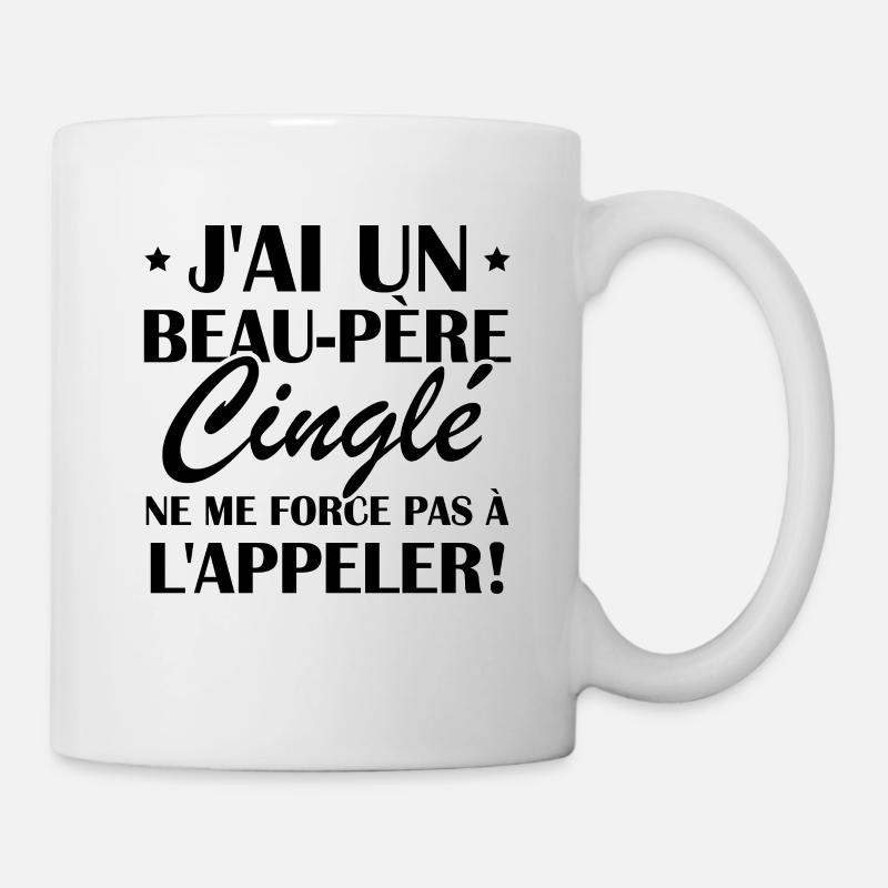 Beau-père cinglé - Mug blanc - blanc