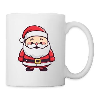 Weihnachtsmann Lustig Comic Weihnachten - Tasse - Weiß - Rechts