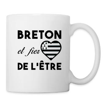 Bretagne - Breton et fier de l'être Fierté région - Mug blanc - blanc - Droite