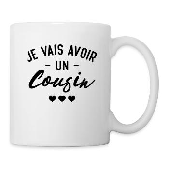 Je vais avoir un cousin - Mug blanc - blanc - Droite