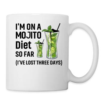 I'm on a Mojito Diet so far I've lost three days - Mug - white - Right