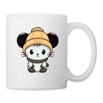 Mouse Winter Animal Cute Comic - Mug - white - Right