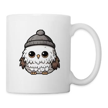 Owl Winter Animal Cute Comic - Mug - white - Right