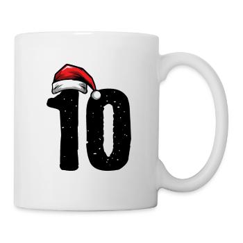10 Zahl Weihnachten - Tasse - Weiß - Rechts
