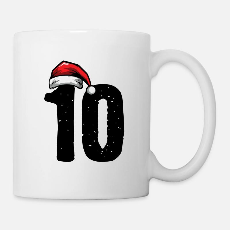 10 Number Christmas - Mug - white