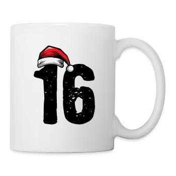 16 Numéro Noël - Mug blanc - blanc - Droite