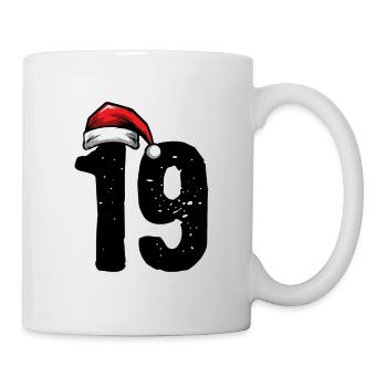 19 Zahl Weihnachten - Tasse - Weiß - Rechts