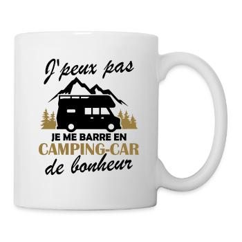 Je me barre en camping-car Humour Cadeau - Mug blanc - blanc - Droite