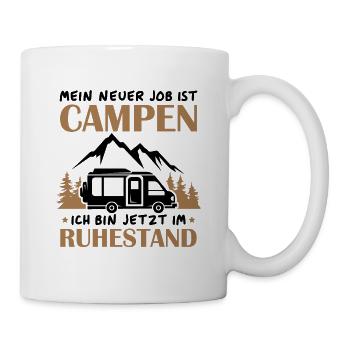 Renter Camping Geschenk - Tasse - Weiß - Rechts