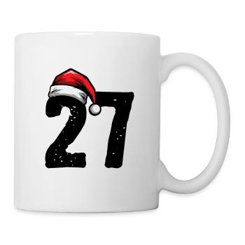 27 Zahl Weihnachten - Tasse - Weiß - Rechts