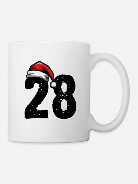 28 Numéro Noël - Mug blanc - blanc