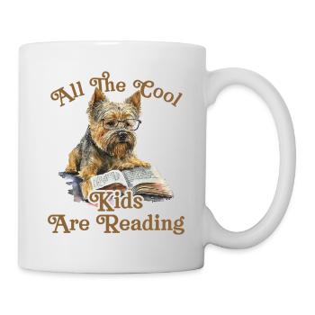 Alle Coolen Kids Lesen Hund - Tasse - Weiß - Rechts