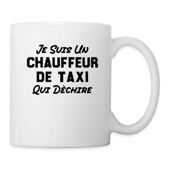 Je suis un Chauffeur de taxi qui déchire - Mug blanc - blanc - Droite