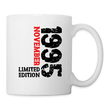 1995 Novembre Édition Limitée 28ème Anniversaire Décoration - Mug blanc - blanc - Droite