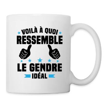 Voilà à quoi ressemble le gendre idéal - Mug blanc - blanc - Droite