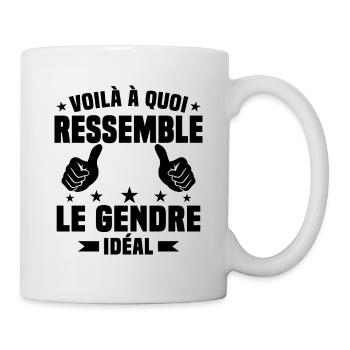 Voilà à quoi ressemble le gendre idéal - Mug blanc - blanc - Droite
