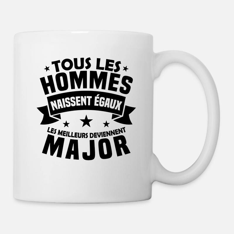 Les meilleurs deviennent major - Mug blanc - blanc