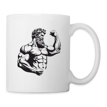 Bodybuilders Muscles Bodybuilding - Mug - white - Right