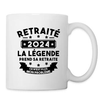 Retraité 2024 Pour Homme Femme Départ Retraite - Mug blanc - blanc - Droite