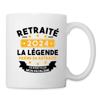 Retraité 2024 Pour Homme Femme Départ Retraite - Mug blanc - blanc - Droite