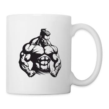 Bodybuilder Muscles Workout Gym - Mug blanc - blanc - Droite