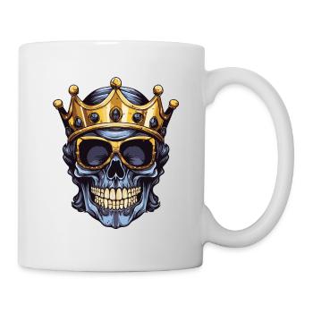 Skull King Party Crown - Mug - white - Right