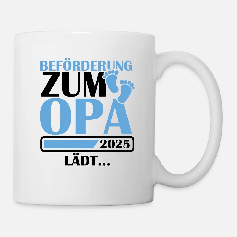 Beförderung zum Opa 2025 - Tasse - Weiß