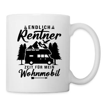 Endlich rentner zeit für mein wohnmobil - Tasse - Weiß - Rechts
