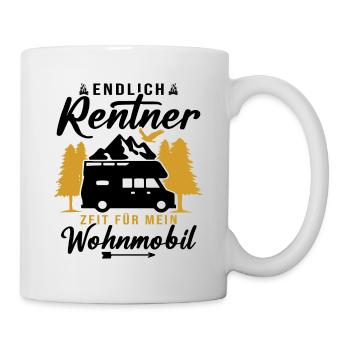 Endlich rentner zeit für mein wohnmobil - Tasse - Weiß - Rechts