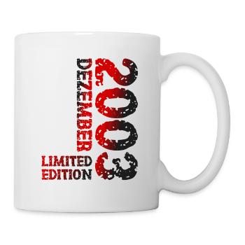2003 décembre édition limitée 20e anniversaire décoration - Mug blanc - blanc - Droite