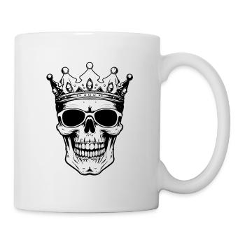 Skull King Party Crown - Mug - white - Right