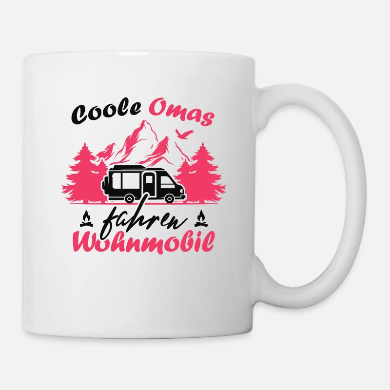 Camping Rentner Coole Omas fahren Wohnmobil - Tasse - Weiß