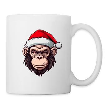 Monkey Portrait Christmas - Mug - white - Right