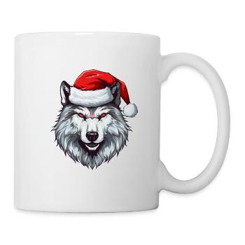 Wolf Portrait Christmas - Mug - white - Right