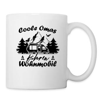 Camping Rentner Coole Omas fahren Wohnmobil - Tasse - Weiß - Rechts