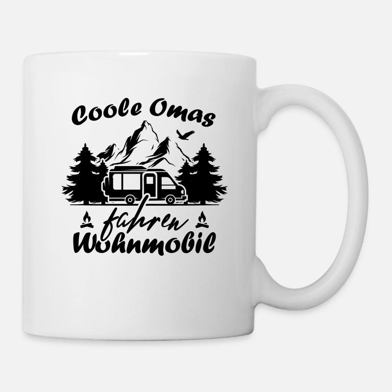 Camping Rentner Coole Omas fahren Wohnmobil - Tasse - Weiß