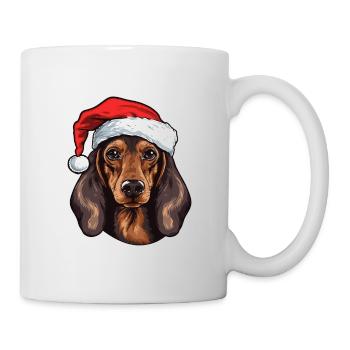 Teckel Chien Teckel de Noël - Mug blanc - blanc - Droite