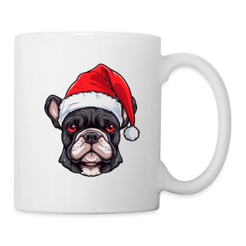 Bouledogue français chien Noël - Mug blanc - blanc - Droite