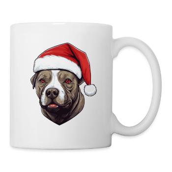 Staffordshire Bull Terrier chien Noël - Mug blanc - blanc - Droite