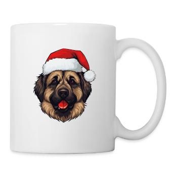 Leonberger Dog Head Christmas Portrait - Mug - white - Right