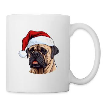 Boerboel Dog Head Christmas Portrait - Mug - white - Right