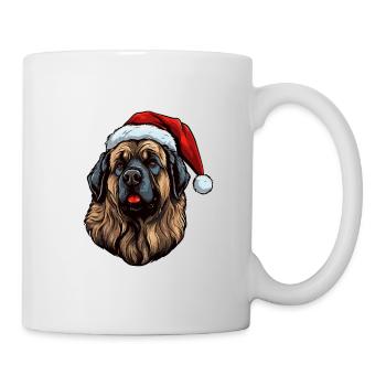 Leonberger Dog Head Christmas Portrait - Mug - white - Right