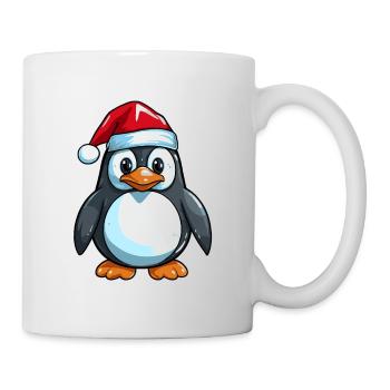 Pingouin Bande Dessinée Mignon Noël Bébé Noël - Mug blanc - blanc - Droite